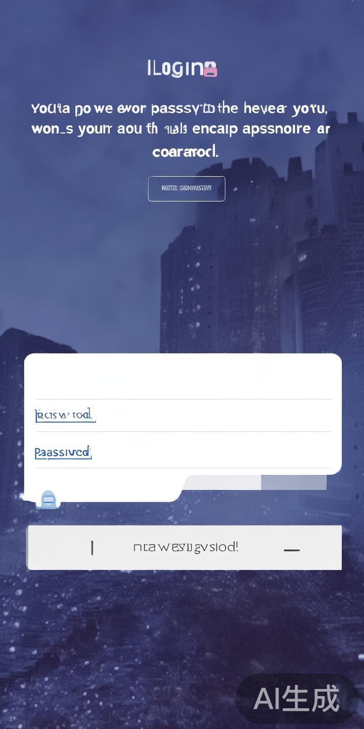 在登录页面，用户需要填写注册时使用的账号信息和密码